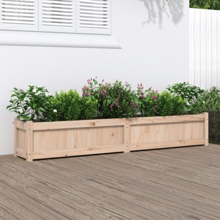 vidaXL plantekasse 180x31x31 cm massivt fyrretræ