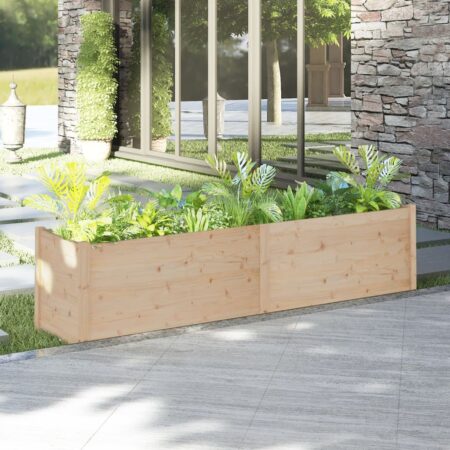 vidaXL plantekasse 200x50x50 cm massivt fyrretræ