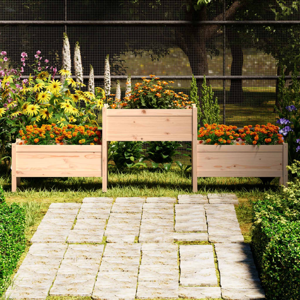 vidaXL plantekasse 245,5x44x75 cm massivt fyrretræ vidaXL plantekasse 245,5x44x75 cm massivt fyrretræ