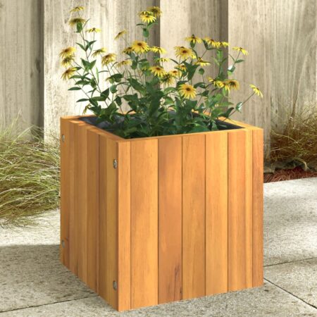 vidaXL plantekasse 25x25x25 cm massivt akacietræ
