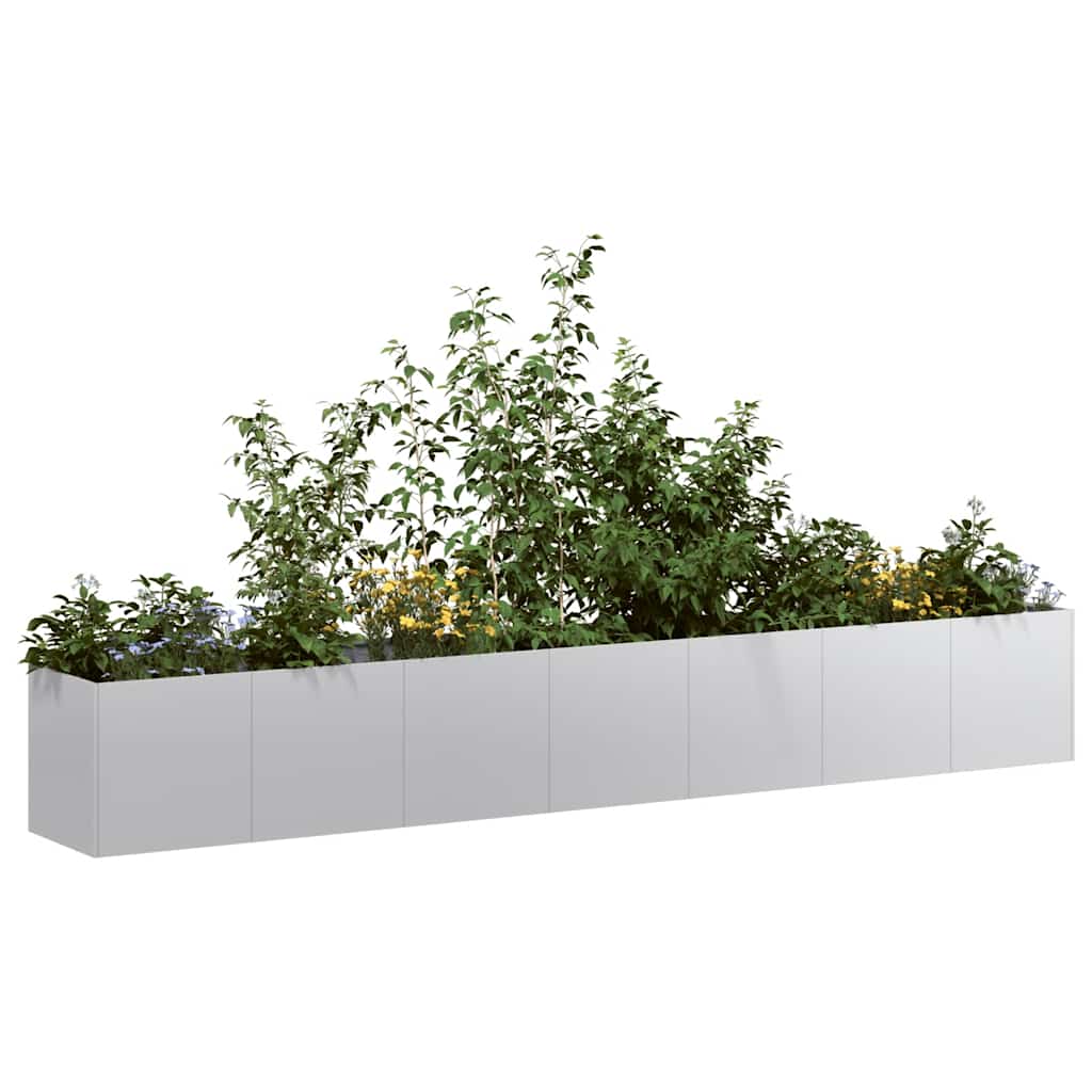 vidaXL plantekasse 280x40x40 cm galvaniseret stål vidaXL plantekasse 280x40x40 cm galvaniseret stål