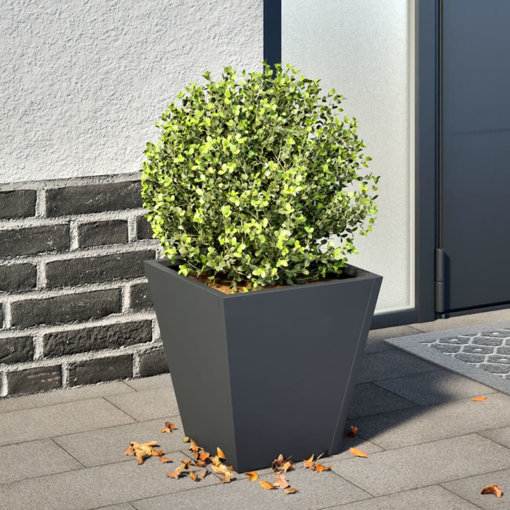 vidaXL plantekasse 30x30x30 cm stål antracitgrå vidaXL plantekasse 30x30x30 cm stål antracitgrå