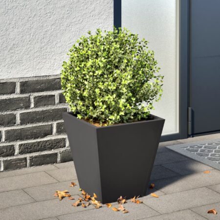 vidaXL plantekasse 30x30x30 cm stål sort