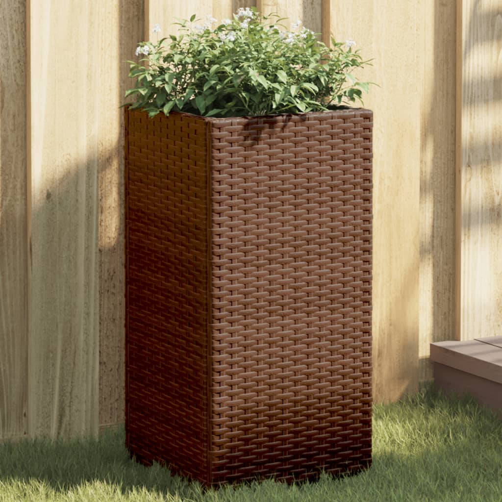 vidaXL plantekasse 30x30x60 cm polyrattan brun vidaXL plantekasse 30x30x60 cm polyrattan brun