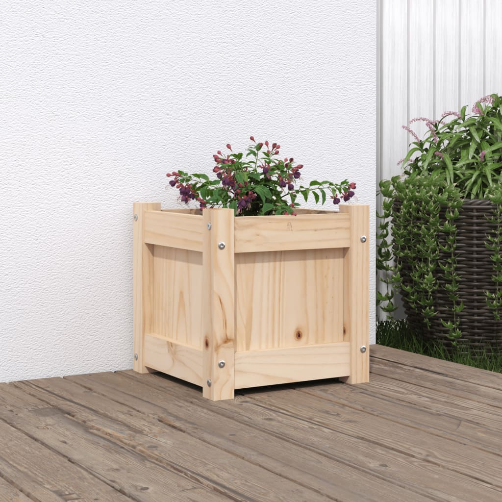 vidaXL plantekasse 31x31x31 cm massivt fyrretræ vidaXL plantekasse 31x31x31 cm massivt fyrretræ