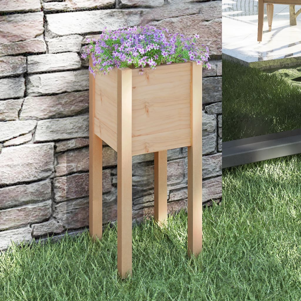 vidaXL plantekasse 31x31x70 cm massivt fyrretræ vidaXL plantekasse 31x31x70 cm massivt fyrretræ