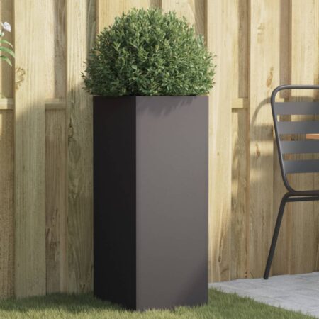 vidaXL plantekasse 32x29x75 cm stål sort