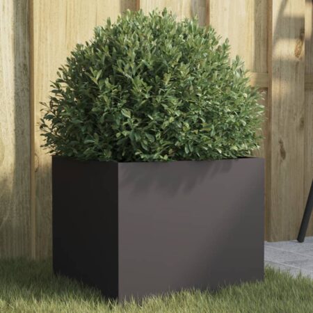 vidaXL plantekasse 32x30x29 cm koldvalset stål sort