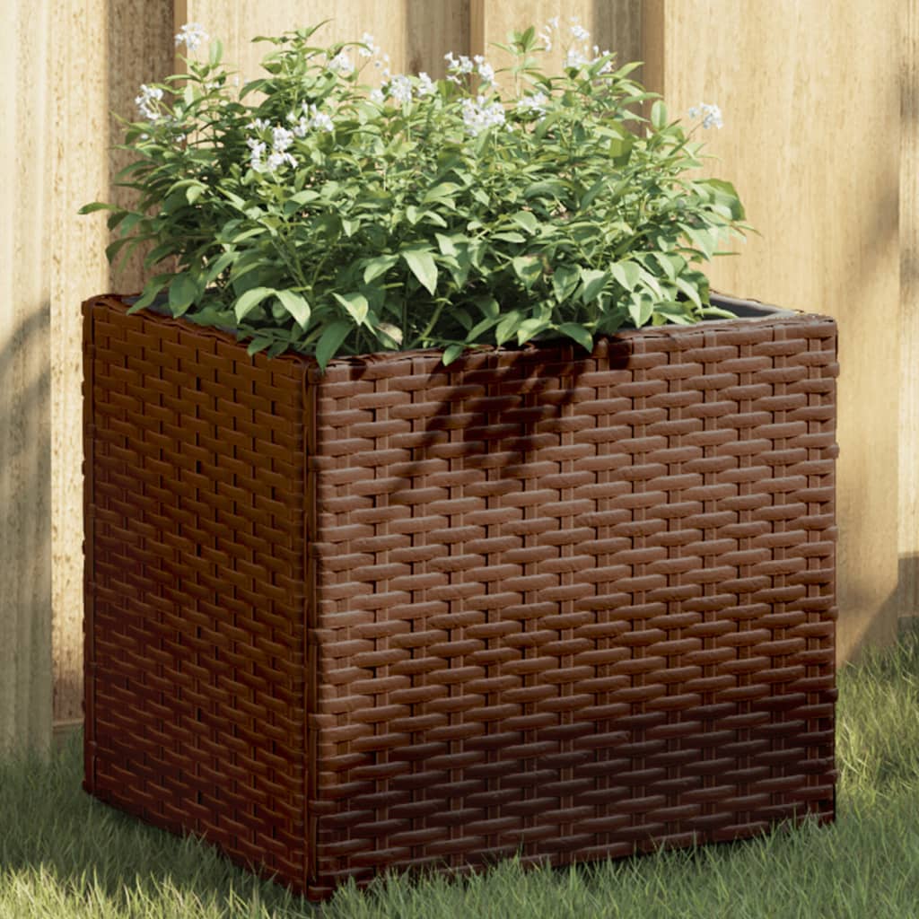 vidaXL plantekasse 36x30x32 cm polyrattan brun vidaXL plantekasse 36x30x32 cm polyrattan brun