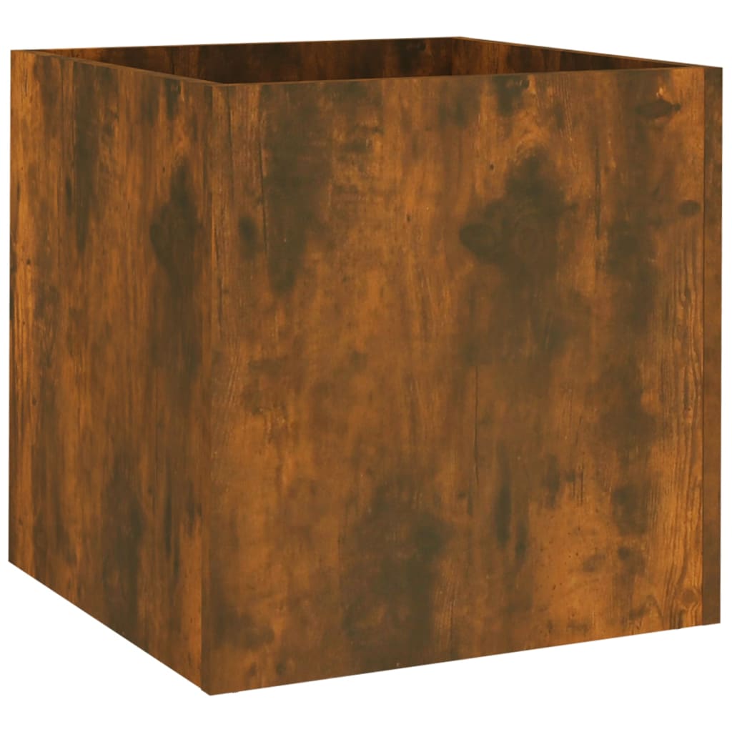 vidaXL plantekasse 40x40x40 cm konstrueret træ røget egetræsfarve vidaXL plantekasse 40x40x40 cm konstrueret træ røget egetræsfarve