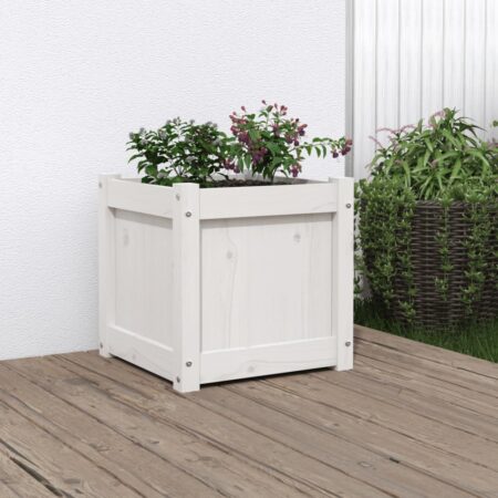 vidaXL plantekasse 40x40x40 cm massivt fyrretræ