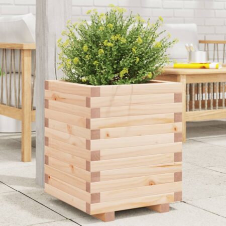 vidaXL plantekasse 40x40x49,5 cm massivt fyrretræ
