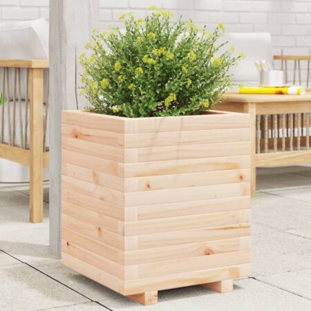 vidaXL plantekasse 40x40x49,5 cm massivt fyrretræ