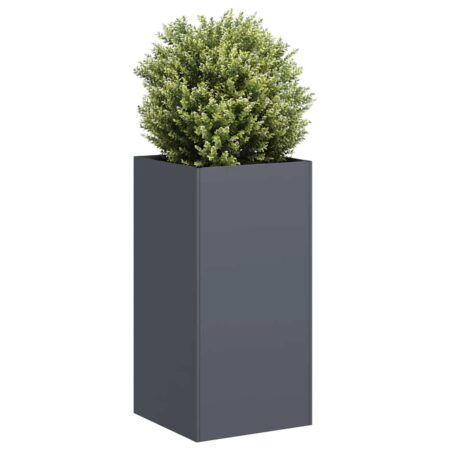 vidaXL plantekasse 40x40x80 cm koldvalset stål antracitgrå