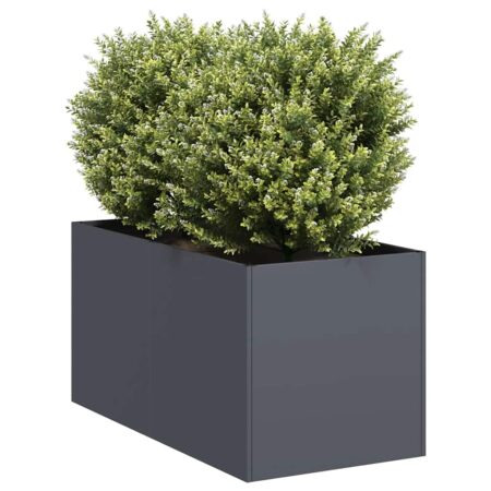 vidaXL plantekasse 40x80x40 cm koldvalset stål antracitgrå