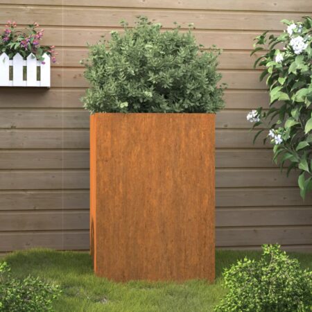 vidaXL plantekasse 42x38x75 cm cortenstål