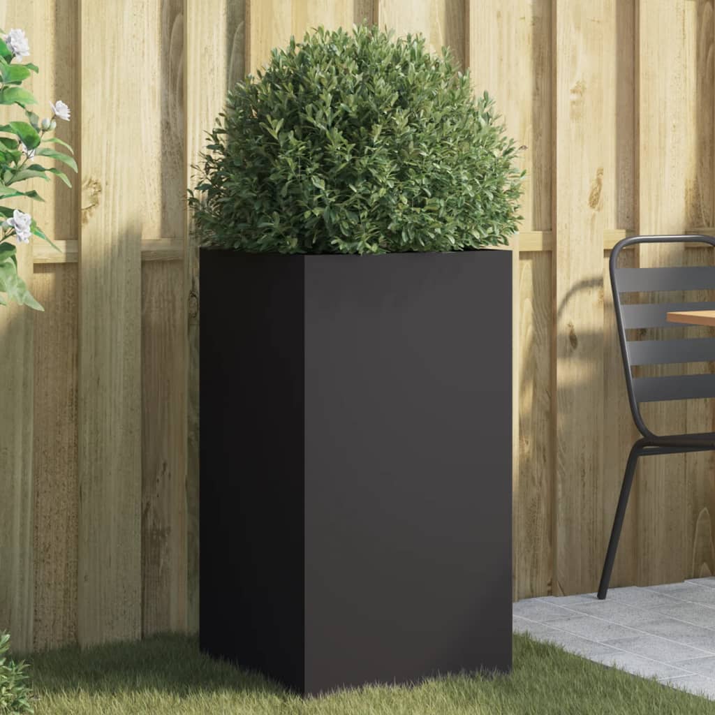 vidaXL plantekasse 42x38x75 cm koldvalset stål sort vidaXL plantekasse 42x38x75 cm koldvalset stål sort