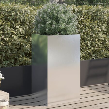 vidaXL plantekasse 42x38x75 cm rustfrit stål sølvfarvet