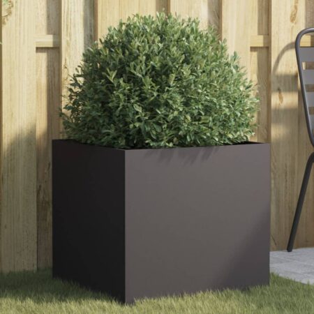 vidaXL plantekasse 49x47x46 cm stål sort