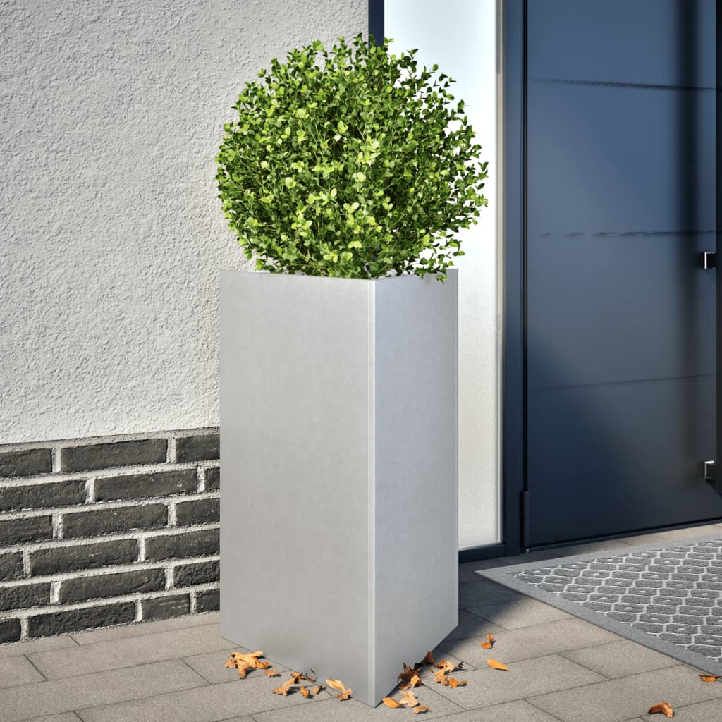 vidaXL plantekasse 50x43x75 cm trekantet galvaniseret stål vidaXL plantekasse 50x43x75 cm trekantet galvaniseret stål