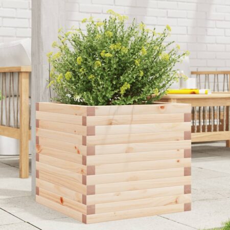 vidaXL plantekasse 50x50x45,5 cm massivt fyrretræ