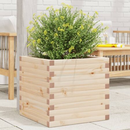 vidaXL plantekasse 50x50x46 cm massivt fyrretræ
