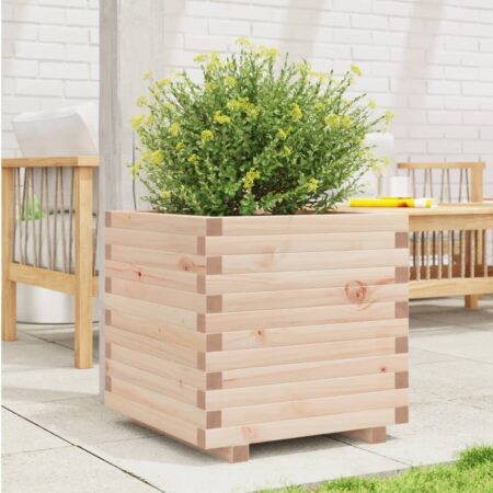 vidaXL plantekasse 50x50x49,5 cm massivt fyrretræ