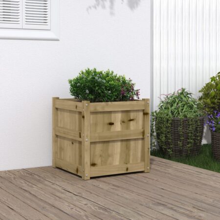 vidaXL plantekasse 50x50x50 cm imprægneret fyrretræ