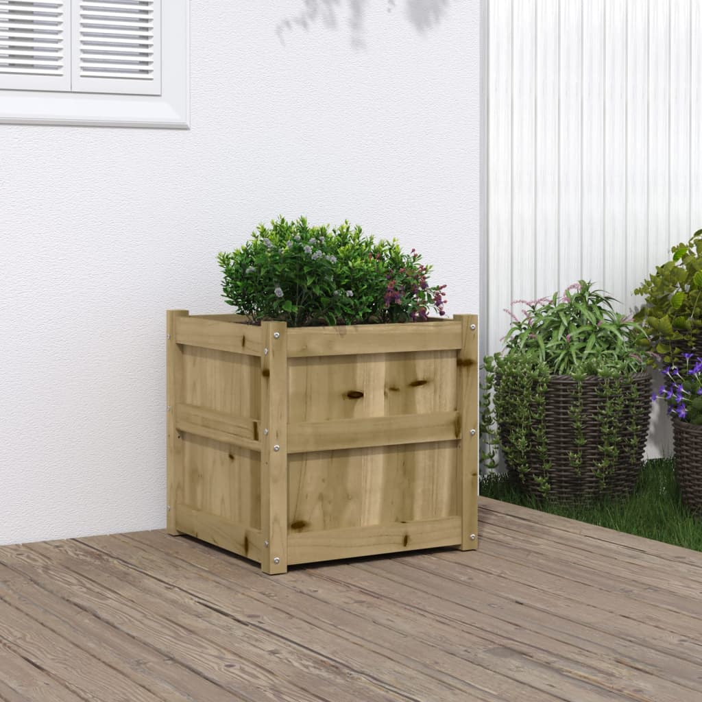 vidaXL plantekasse 50x50x50 cm imprægneret fyrretræ vidaXL plantekasse 50x50x50 cm imprægneret fyrretræ