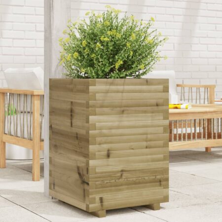 vidaXL plantekasse 50x50x72 cm imprægneret fyrretræ