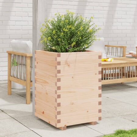vidaXL plantekasse 50x50x72,5 cm massivt fyrretræ