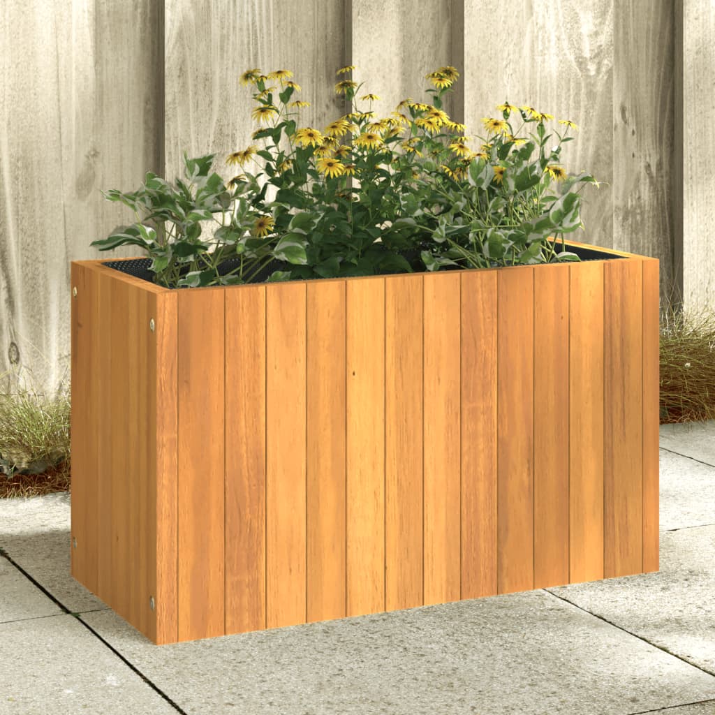 vidaXL plantekasse 59x27,5x35 cm massivt akacietræ vidaXL plantekasse 59x27,5x35 cm massivt akacietræ