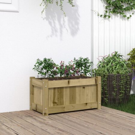 vidaXL plantekasse 60x31x31 cm imprægneret fyrretræ