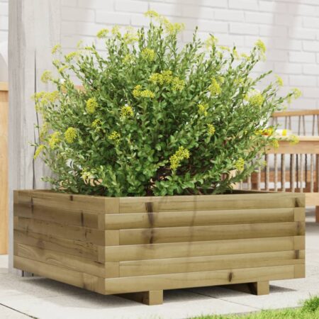 vidaXL plantekasse 60x60x26,5 cm imprægneret fyrretræ