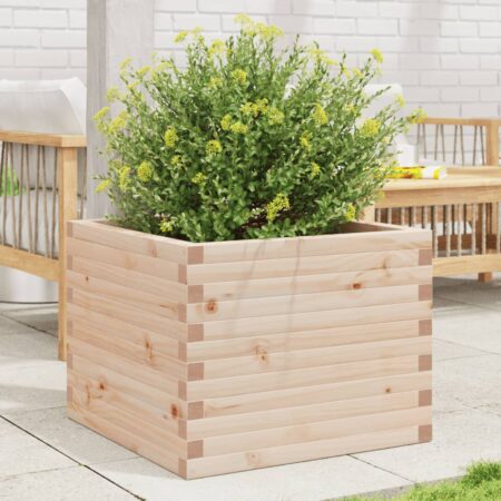 vidaXL plantekasse 60x60x46 cm massivt fyrretræ