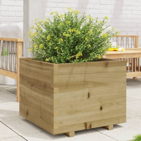 vidaXL plantekasse 60x60x49,5 cm imprægneret fyrretræ