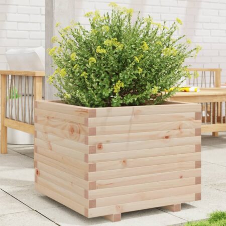 vidaXL plantekasse 60x60x49,5 cm massivt fyrretræ