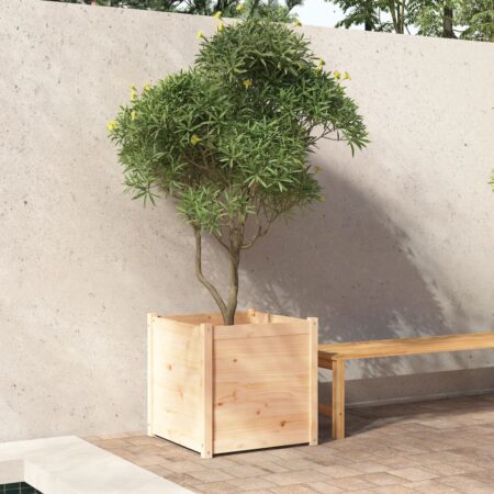 vidaXL plantekasse 60x60x60 cm massivt fyrretræ