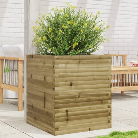 vidaXL plantekasse 60x60x68,5 cm imprægneret fyrretræ