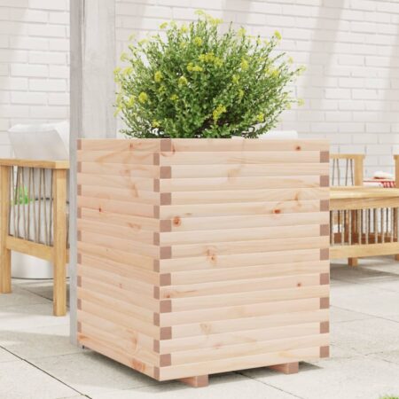 vidaXL plantekasse 60x60x72 cm massivt fyrretræ