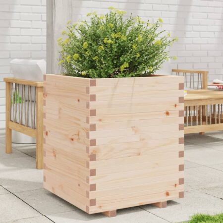 vidaXL plantekasse 60x60x72,5 cm massivt fyrretræ