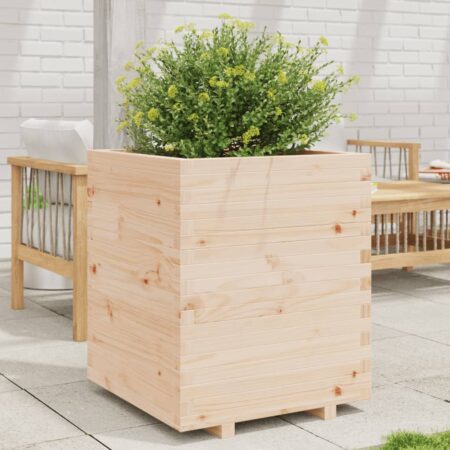 vidaXL plantekasse 60x60x72,5 cm massivt fyrretræ