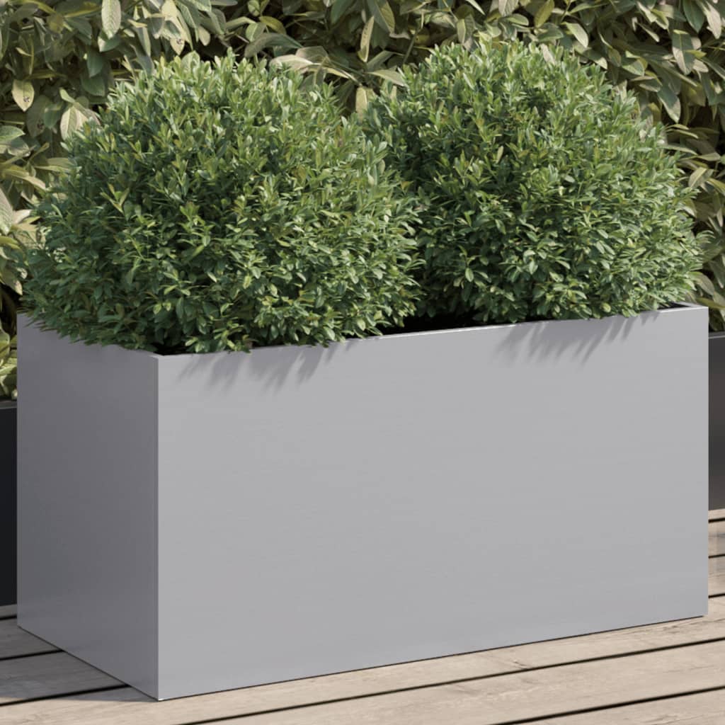 vidaXL plantekasse 62x30x29 cm galvaniseret stål sølvfarvet vidaXL plantekasse 62x30x29 cm galvaniseret stål sølvfarvet