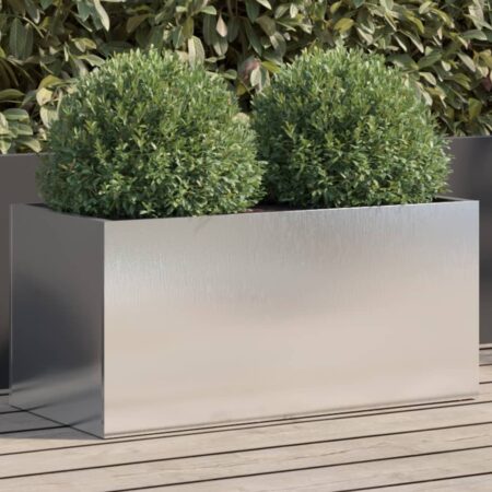 vidaXL plantekasse 62x30x29 cm rustfrit stål sølvfarvet