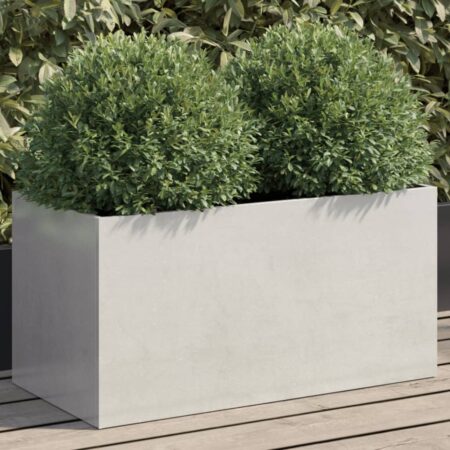 vidaXL plantekasse 62x30x29 cm rustfrit stål sølvfarvet