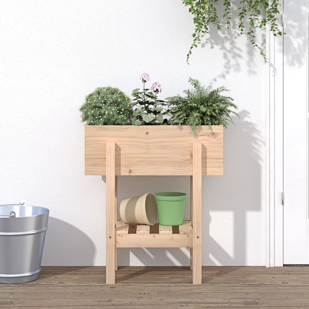 vidaXL plantekasse 62x30x69 cm massivt fyrretræ vidaXL plantekasse 62x30x69 cm massivt fyrretræ