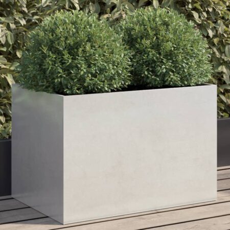 vidaXL plantekasse 62x40x39 cm rustfrit stål sølvfarvet