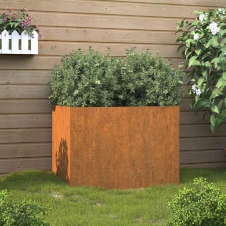 vidaXL plantekasse 62x47x46 cm cortenstål