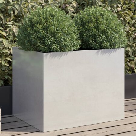 vidaXL plantekasse 62x47x46 cm rustfrit stål sølvfarvet