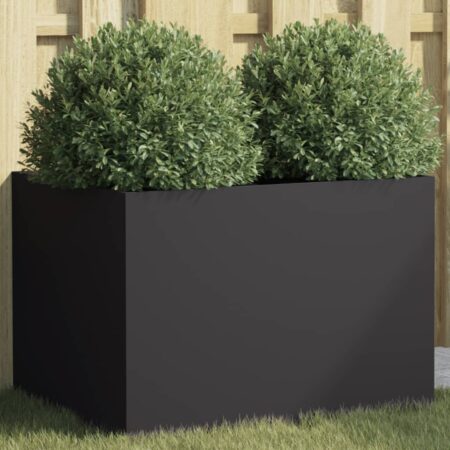 vidaXL plantekasse 62x47x46 cm stål sort